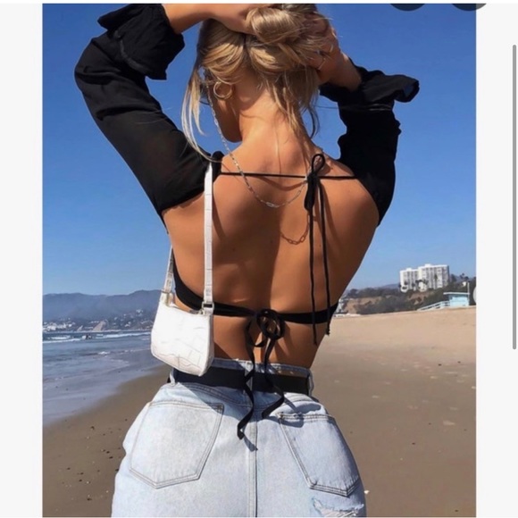 WHITE FOX SHEER PROTECTION CROP TOP - Picture 2 of 3